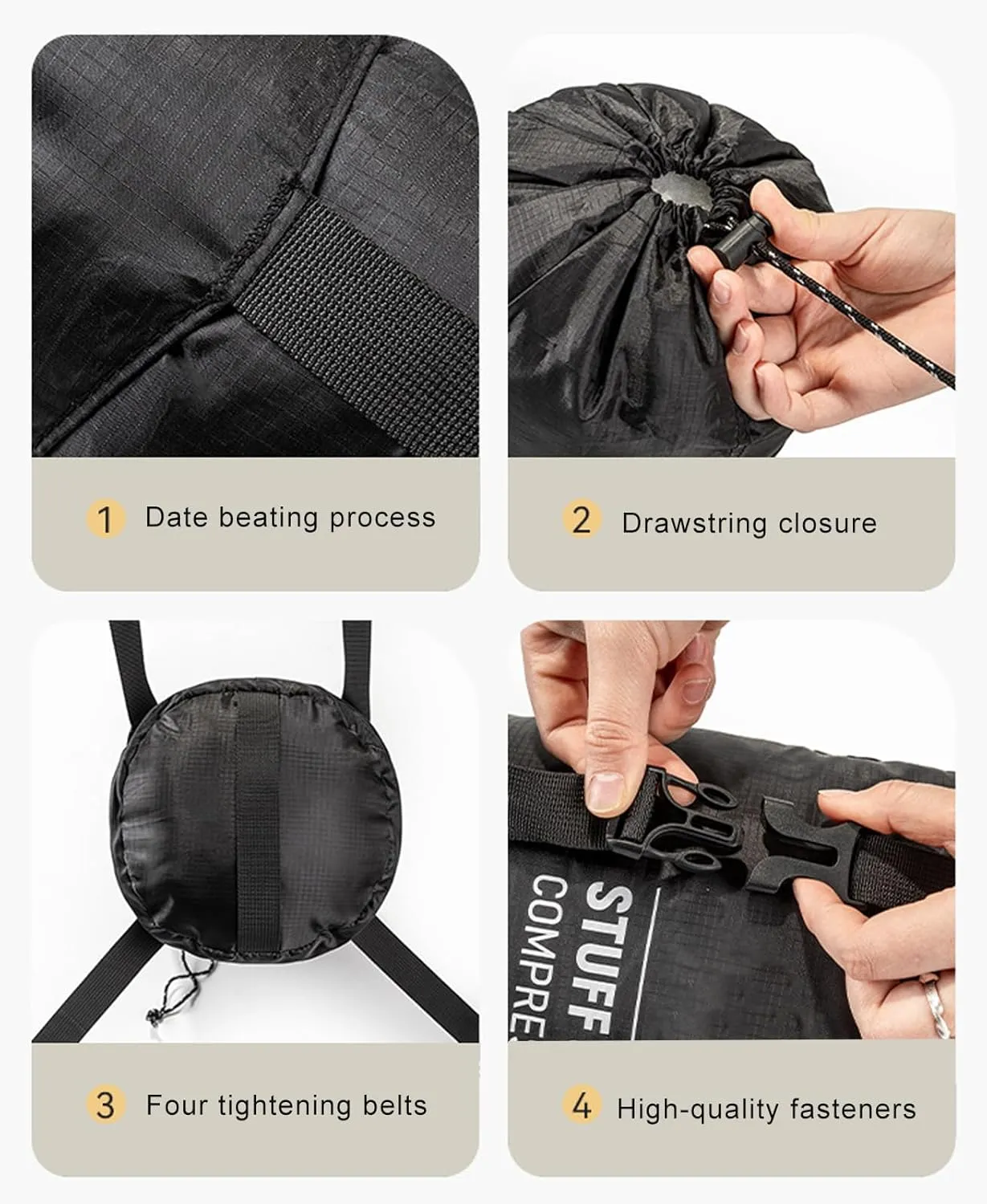 Sleeping Bag Stuff Sack - Quick-Dry Stuff Sacks for Backpacking | Lightweight Multifunctional Outdoor Gear Reusable Hiking Supplies for Adventures Travel Hiking Camping