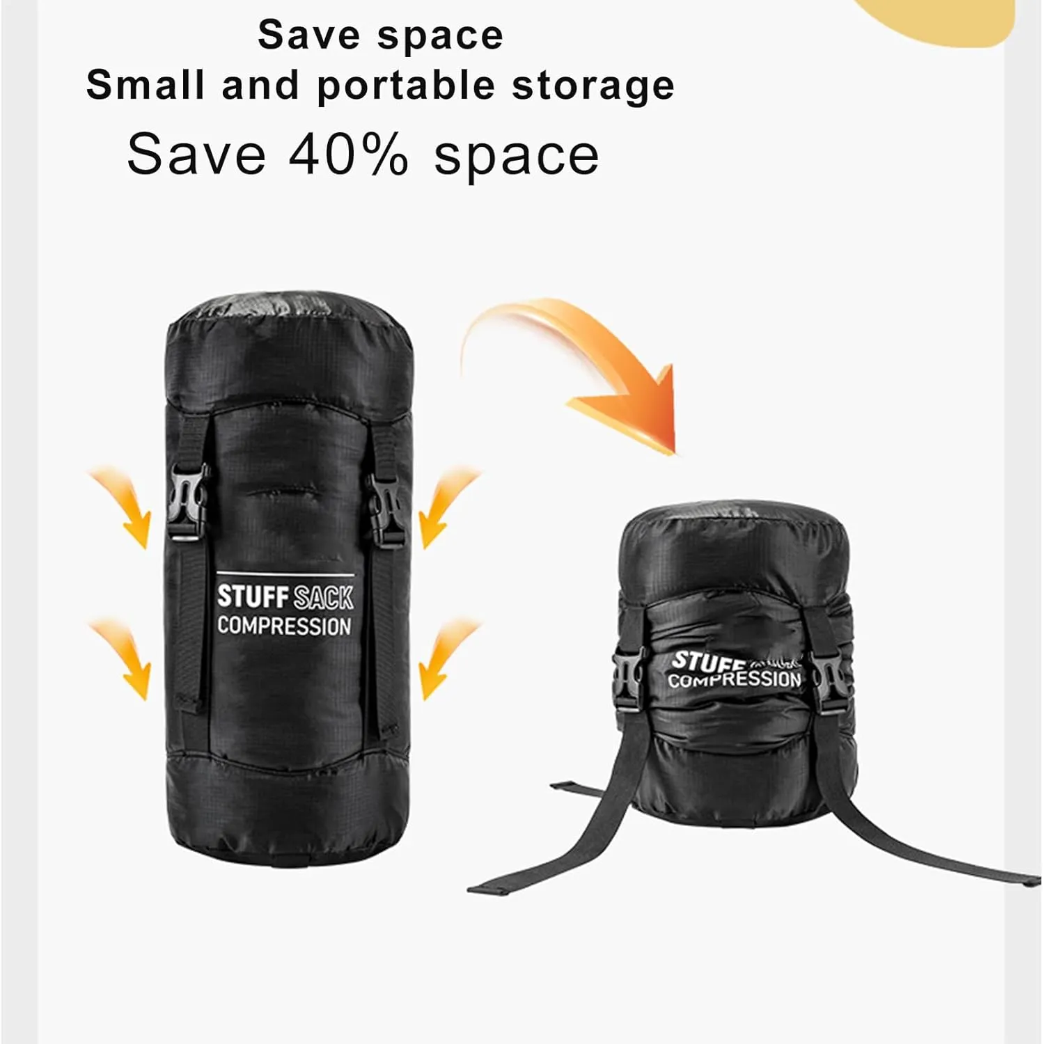 Sleeping Bag Stuff Sack | Waterproof Compression Sack - Lightweight Breathable Reusable Outdoor Gear for Hiking Supplies Camping Travel