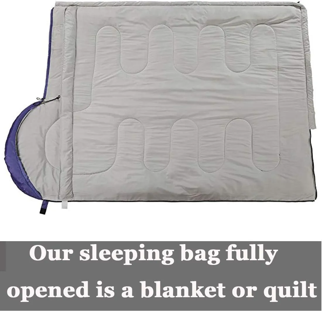 Sleeping Bag,3-4 Seasons Warm Cold Weather Lightweight, Portable, Waterproof Sleeping Bag with Compression Sack for Adults & Kids - Indoor & Outdoor: Camping, Backpacking, Hiking