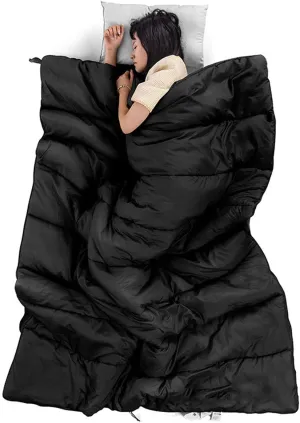 Sleeping Bags for Adults, 3 to 4 Seasons Warm Cold Weather Lightweight Camping Bags, Down Cotton Fill, Machine Washable, Portable with Compression Sack for Indoor Outdoor
