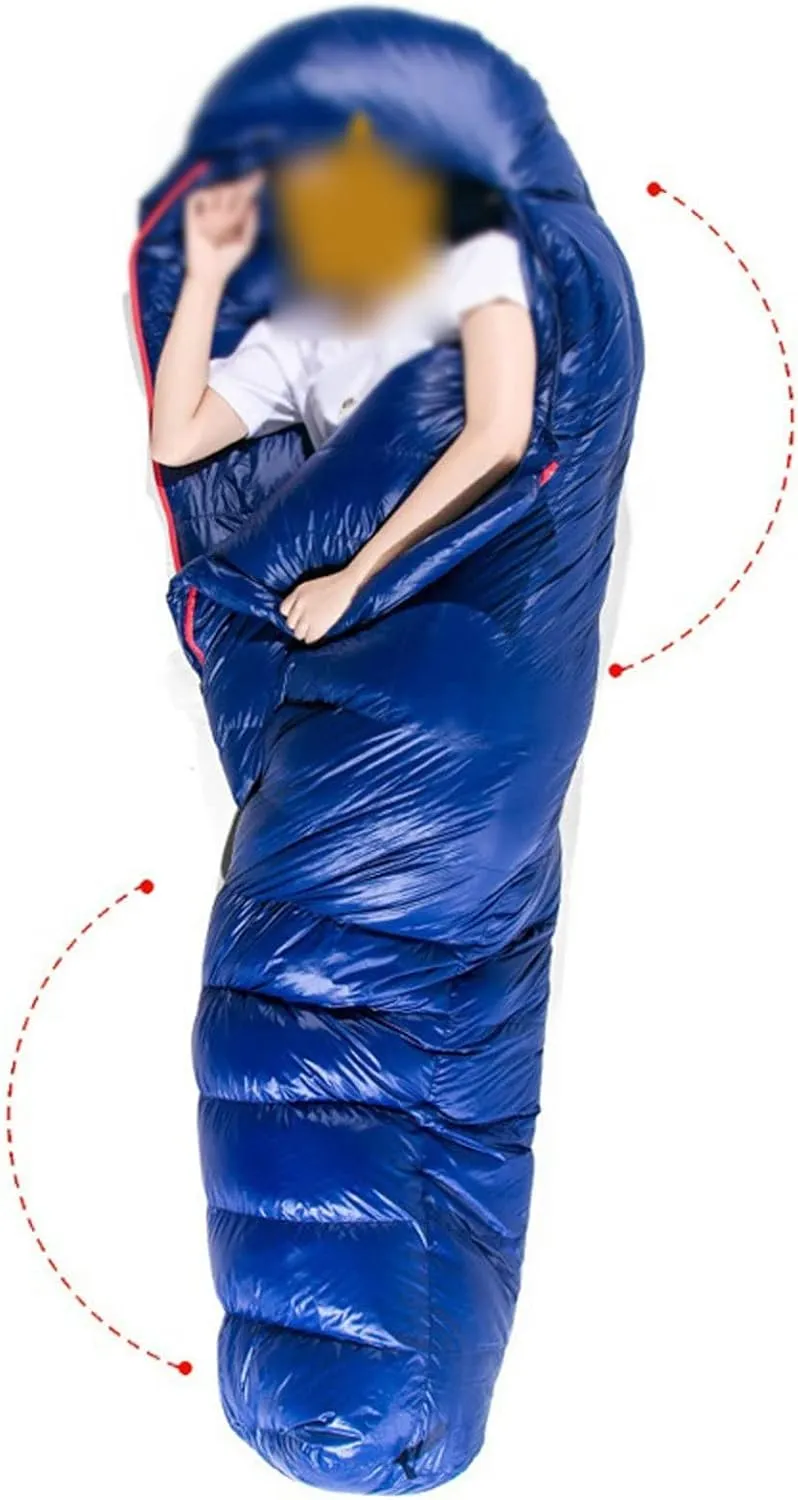 Sleeping Bags Winter Cold Weather 95% Down Sleeping Bag Sack with Compression Pack 850FP 3 Seasons for Camping Hiking Travel