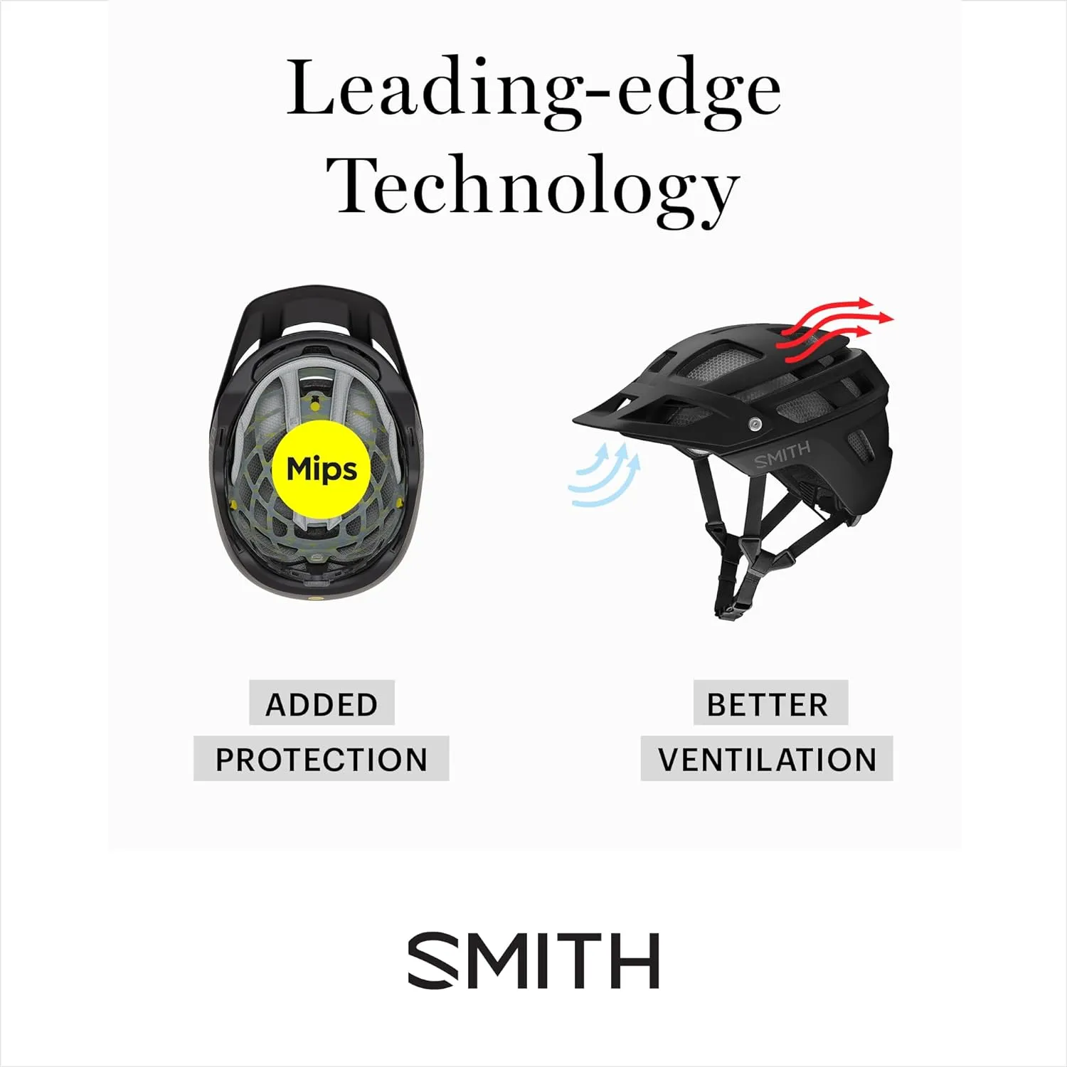 SMITH Convoy MTB Cycling Helmet – Adult Mountain Bike Helmet with MIPS Technology   Visor – Lightweight Impact Protection for Men & Women