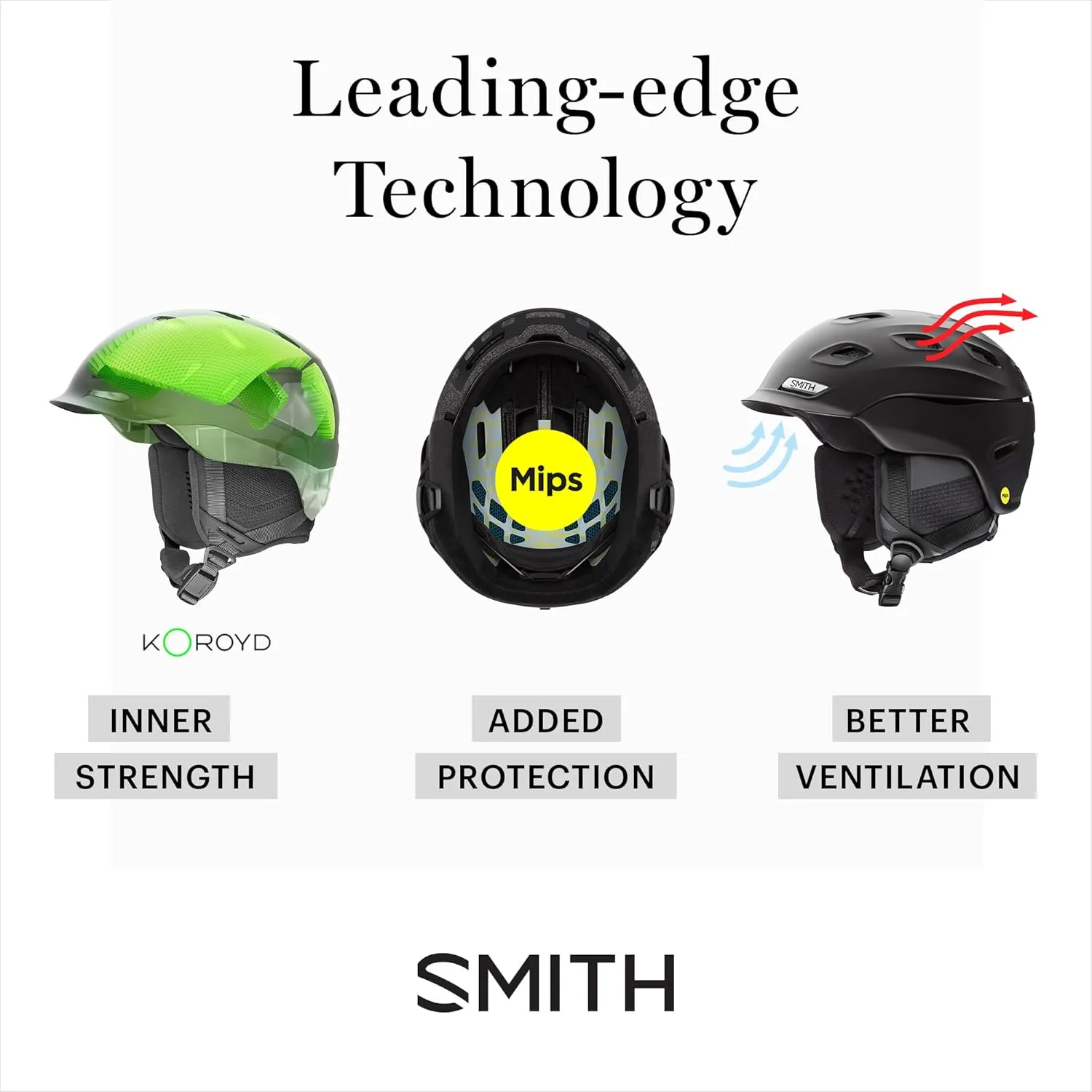 Smith Mission Helmet for Men – Adult Snowsports Helmet with MIPS Technology   Zonal Koroyd Coverage – Lightweight Protection for Skiing & Snowboarding