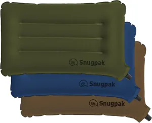 Snugpak Basecamp Ops Air Pillow, Inflatable Compact Travel Pillow, Navy , 18x10x3