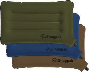 Snugpak Basecamp Ops Air Pillow, Inflatable Compact Travel Pillow, Olive