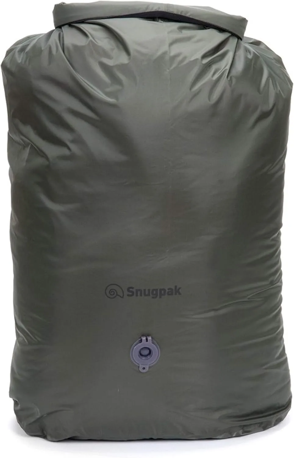 Snugpak Dri-Sak with Air Valve, Waterproof Storage Bag with Roll and Clip Seal, 20 Liter, Olive