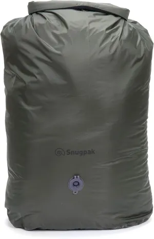 Snugpak Dri-Sak with Air Valve, Waterproof Storage Bag with Roll and Clip Seal, 40 Liter, Olive