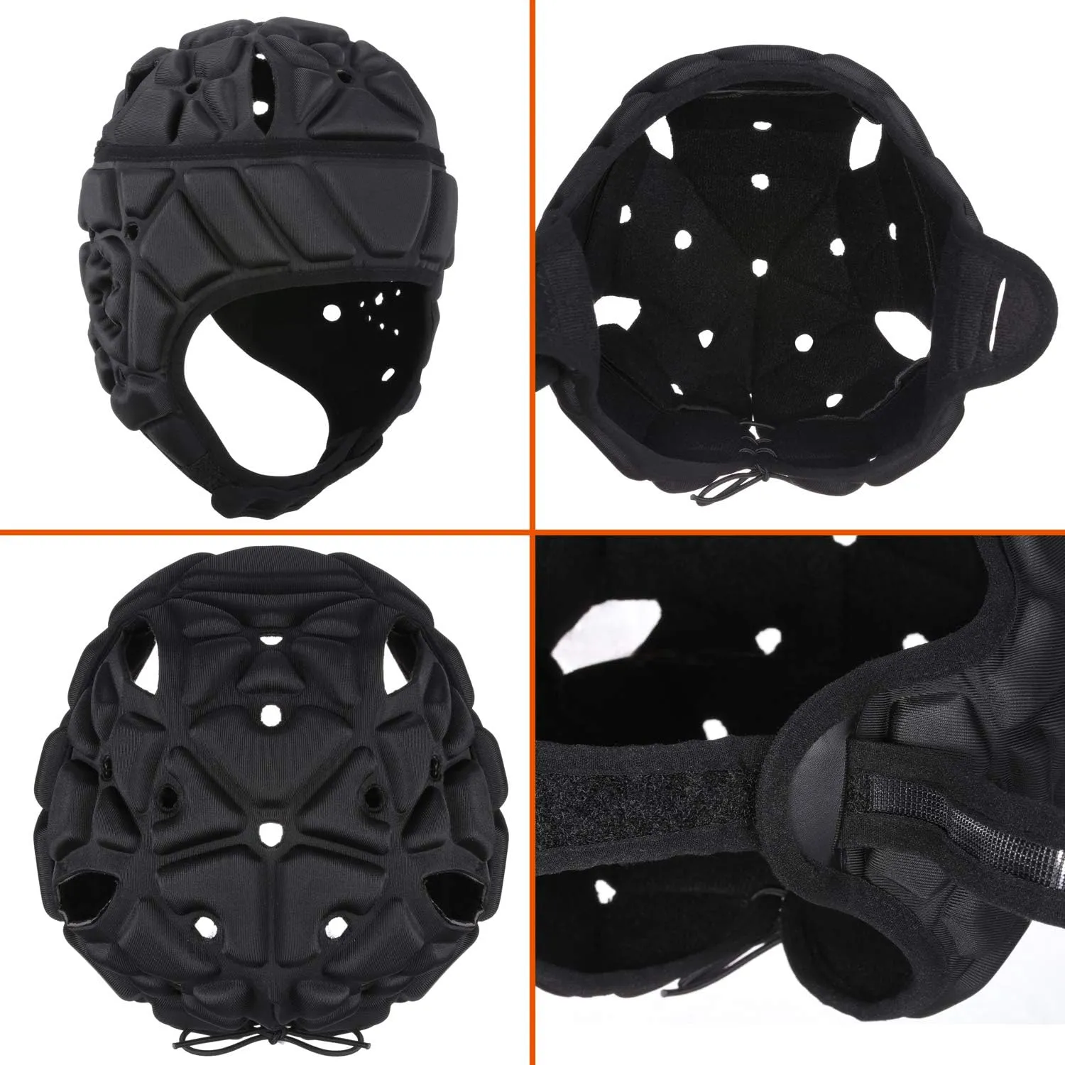 Soft Helmet Flag Football Rugby Scrum Cap Soft Shell Soccer Headgear for Youth Adults
