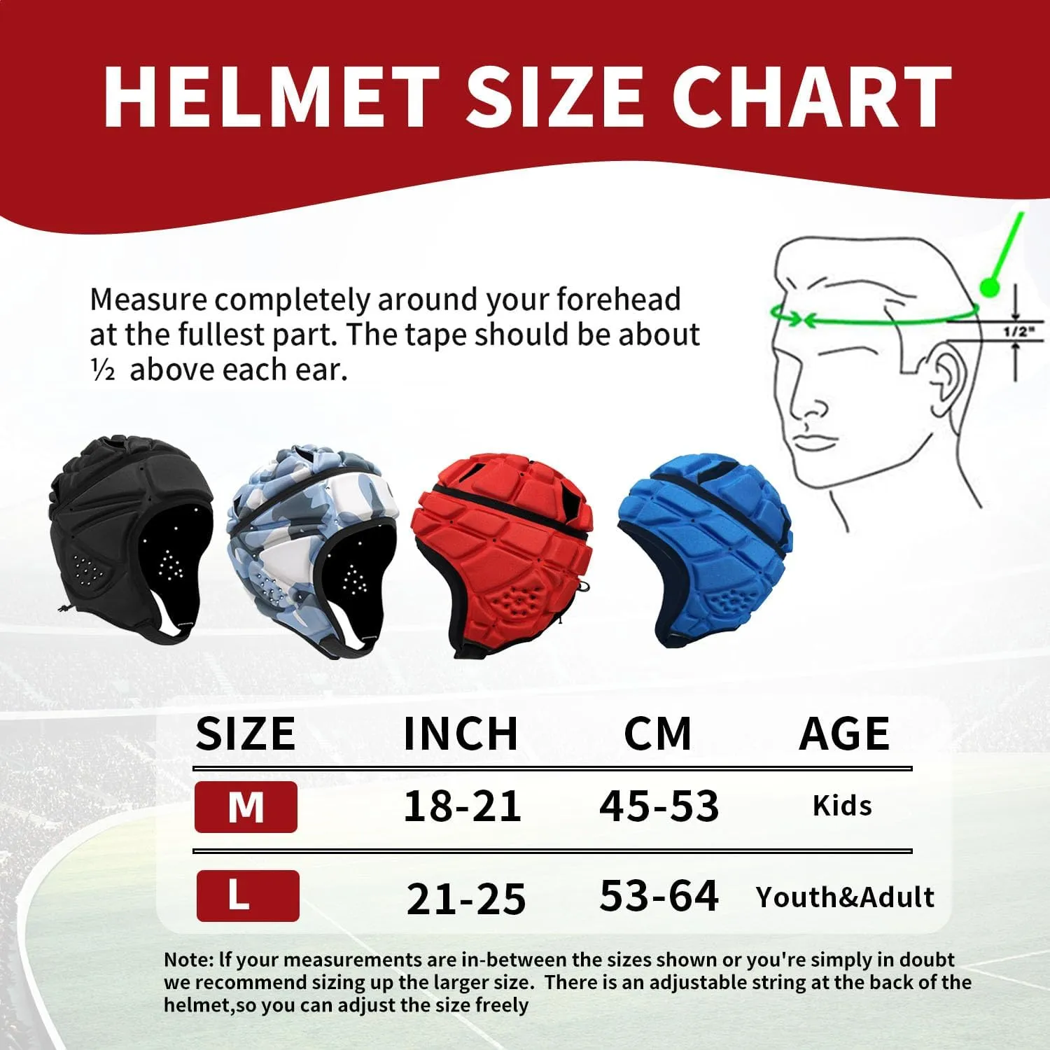 Soft Shell Flag Football Helmet 7v7 Padded Helmet Rugby Headguards for Youth Kids Adults