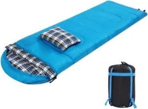 Soft Sleeping Bags with Pillow for Adult Winter Sleeping Bag Warm Lining Hiking Camping Bags with Sack