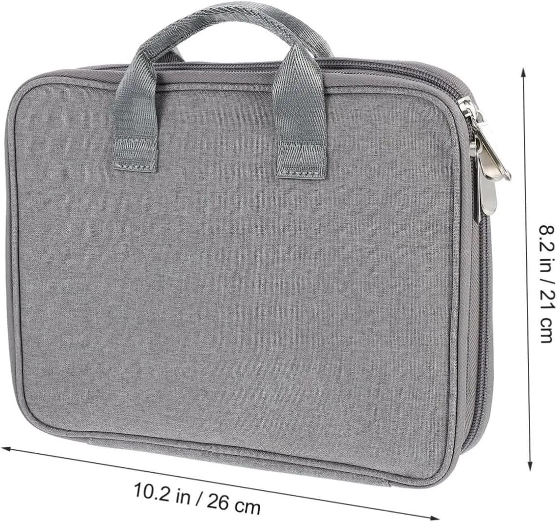 SOIMISS 1pc Portable Watch Band Storage Pouch Dual-layer Carrying Case for Watch Straps Cables and Accessories Travel Organizer for Chargers