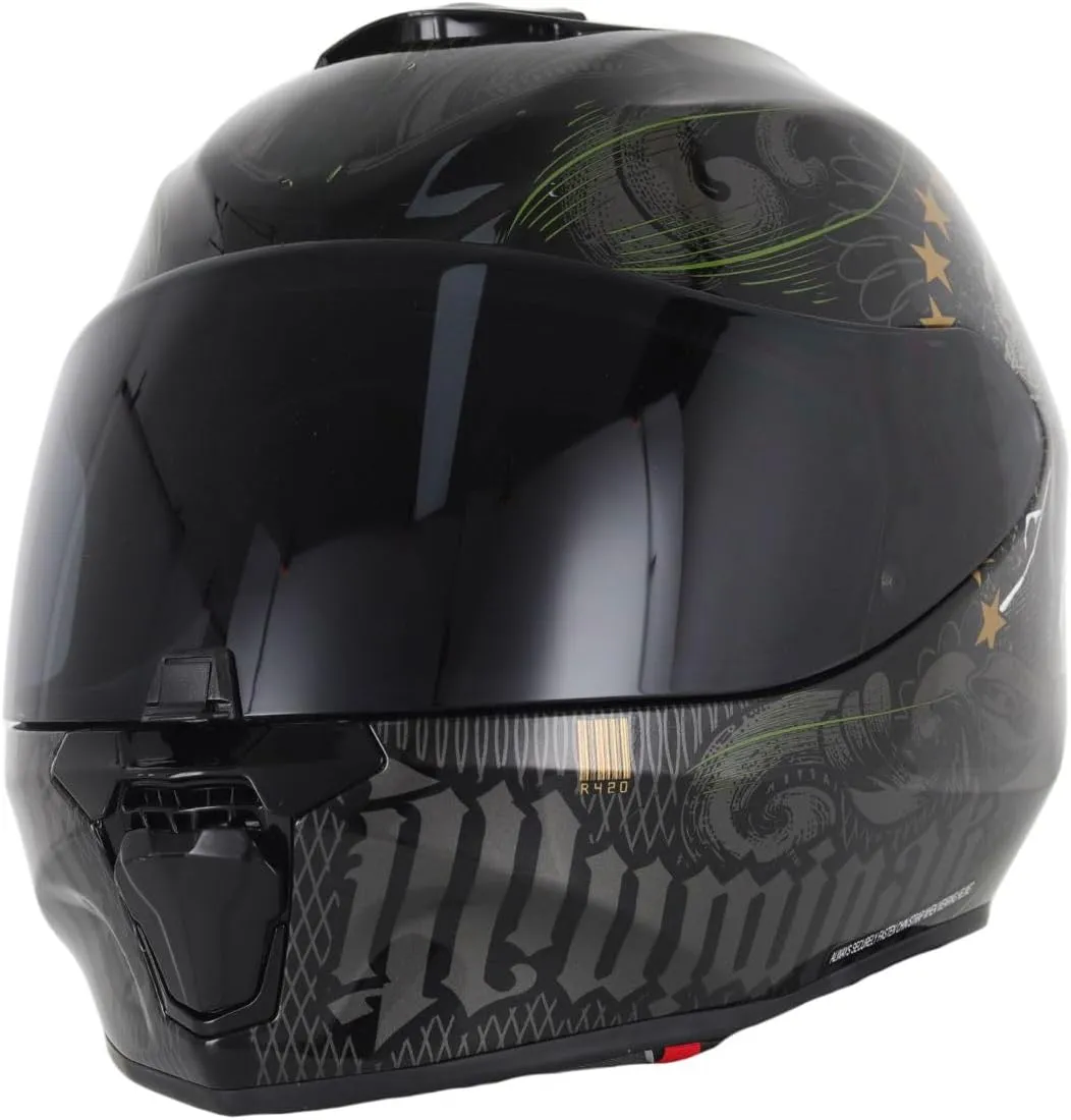 Soman R420 Helmet Visor Replacement, R420 Face Shield Alternatives Compatible with R420 Helmet UV Protection (Tinted Smoke)