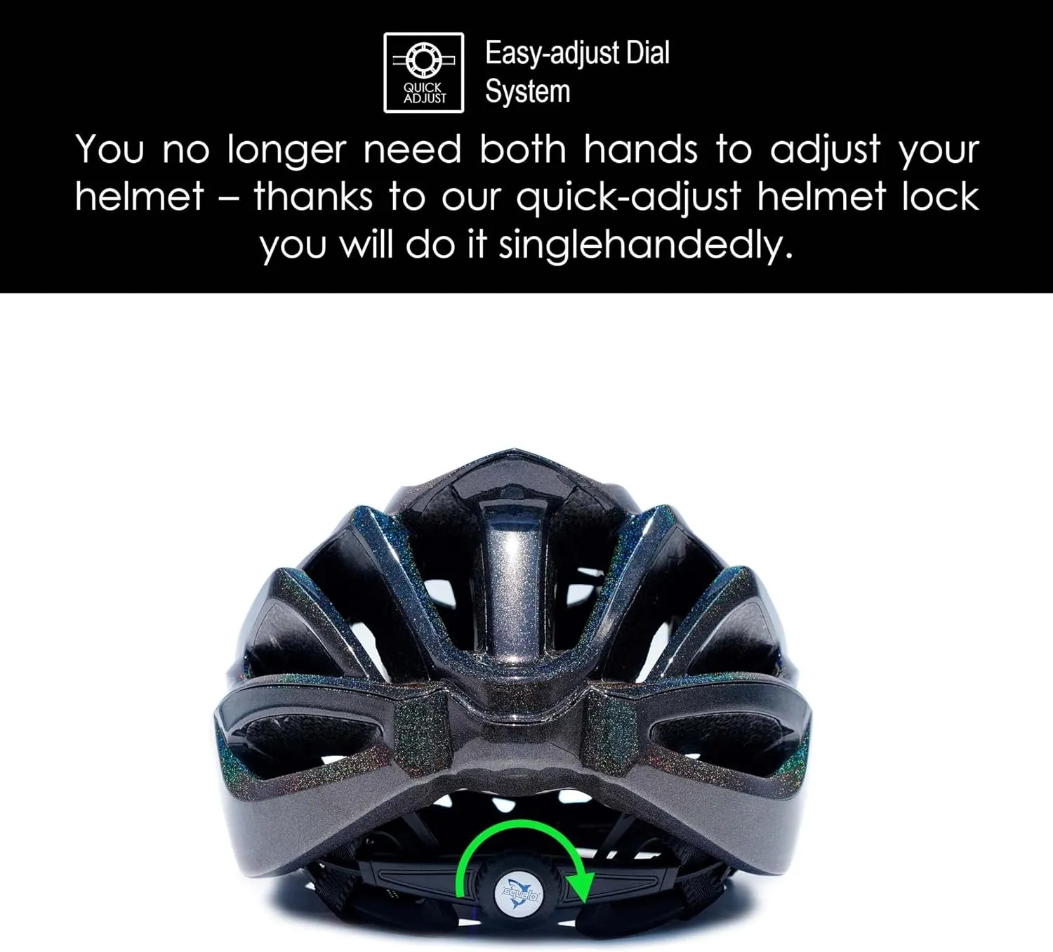SQUALO Victor Bike Helmet for Men Women, Bicycle Helmet with Adjustment Dial Unisex Adults Cycling Helmet for Mountain Road Biker Lightweight Ventilated