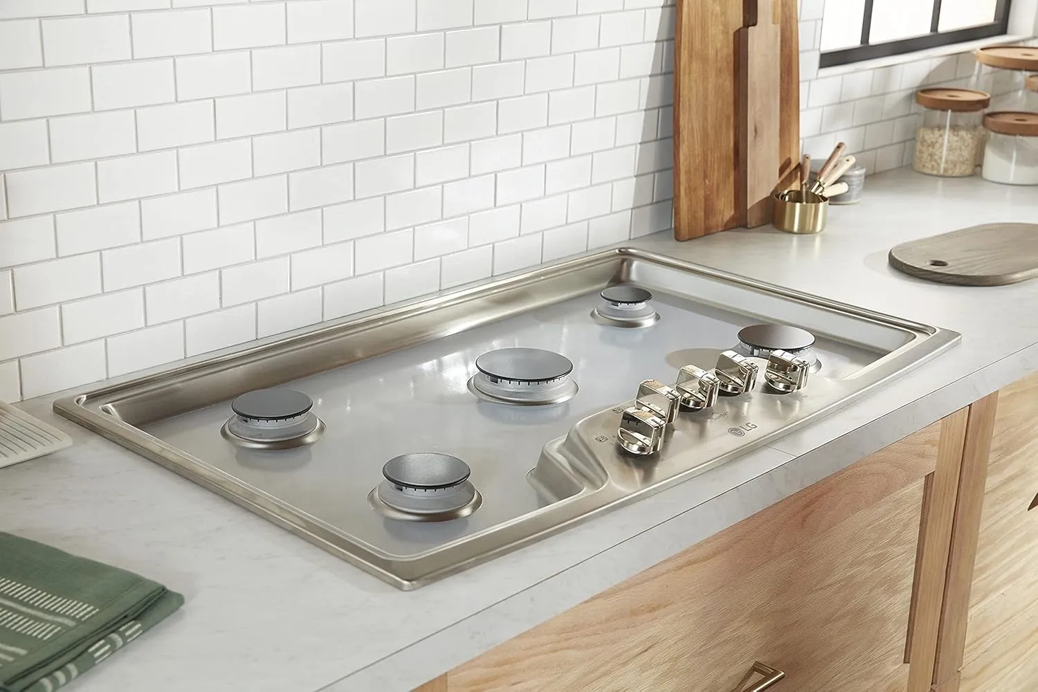 StoveGuard Model# SRT486G, USA-Made, Custom Designed & Precision Cut Stove Cover for Gas Stove Top, Lite Wolf Gas Range Stove Top Protector