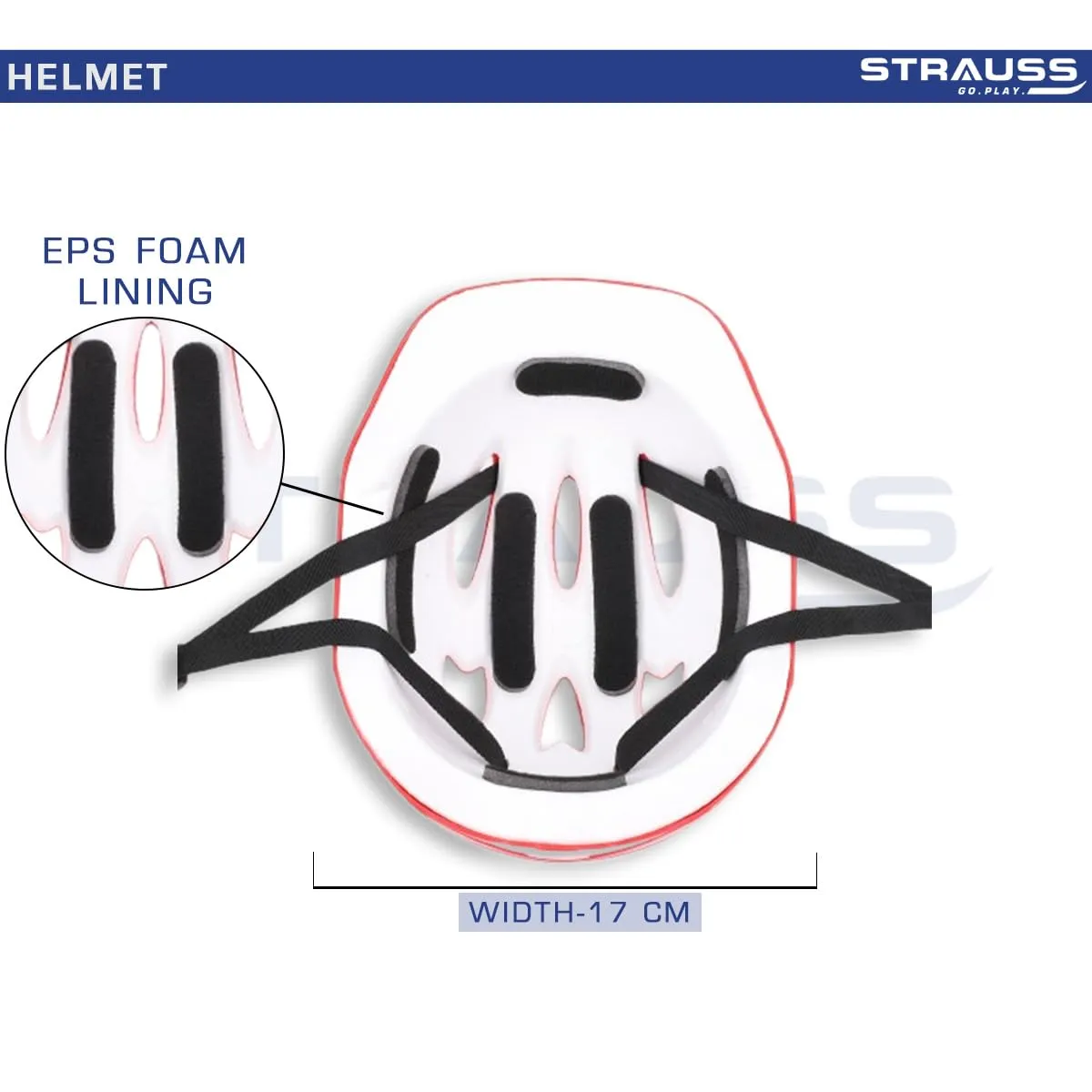 Strauss Cycling Helmet: Adjustable Multi Utility Sports Helmet | Lightweight | Red Matte