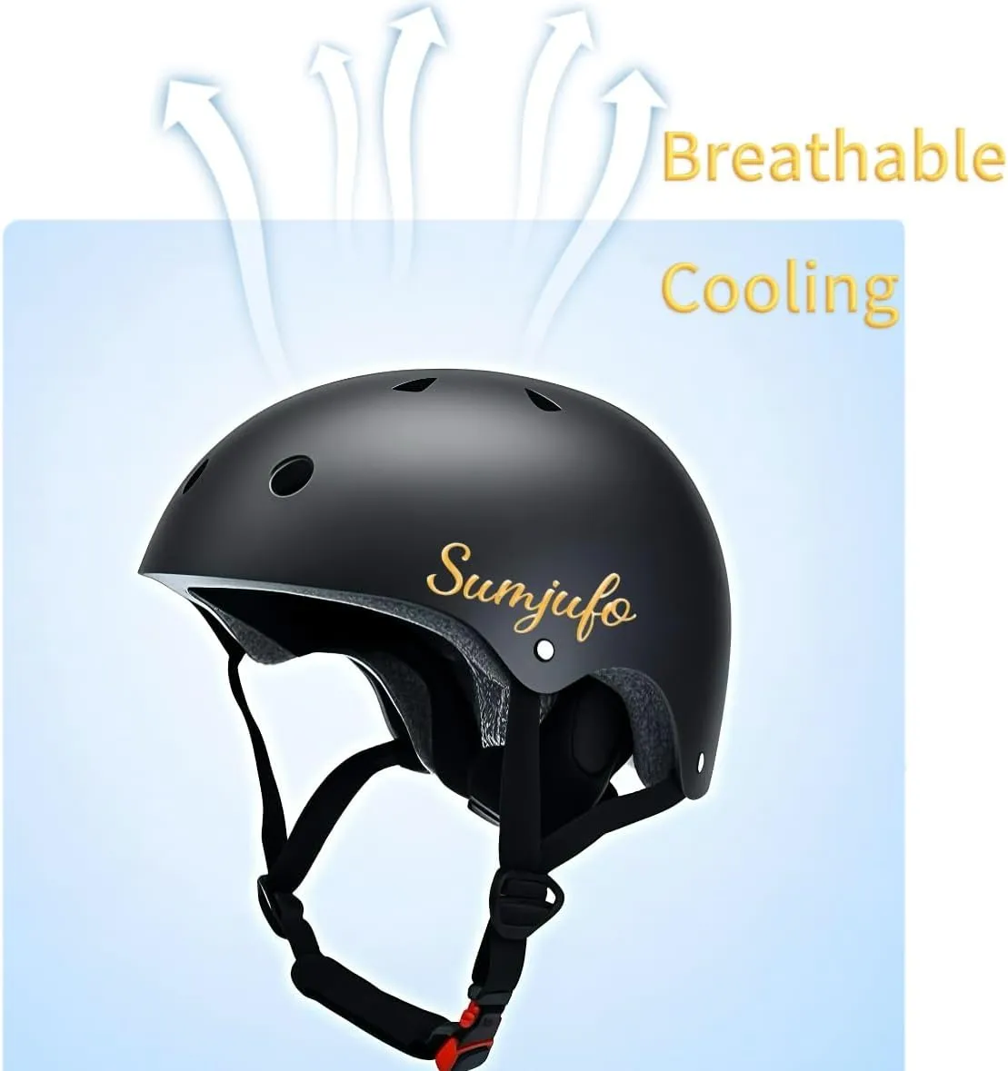 Sujumfo Bike Helmet for Adolescents Aged 8-14,Adjustable,Lightweight,Bicycle Helmet,Universal Helmet for Many Sports,Fit 51-56cm Head Circumference