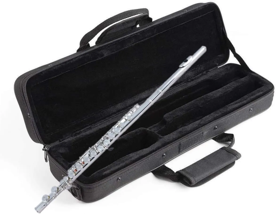 SUPVOX 1Pc Professional Flute Carry Case Padded Flute Bag with Shoulder Strap Ergonomic Design Durable and Simple