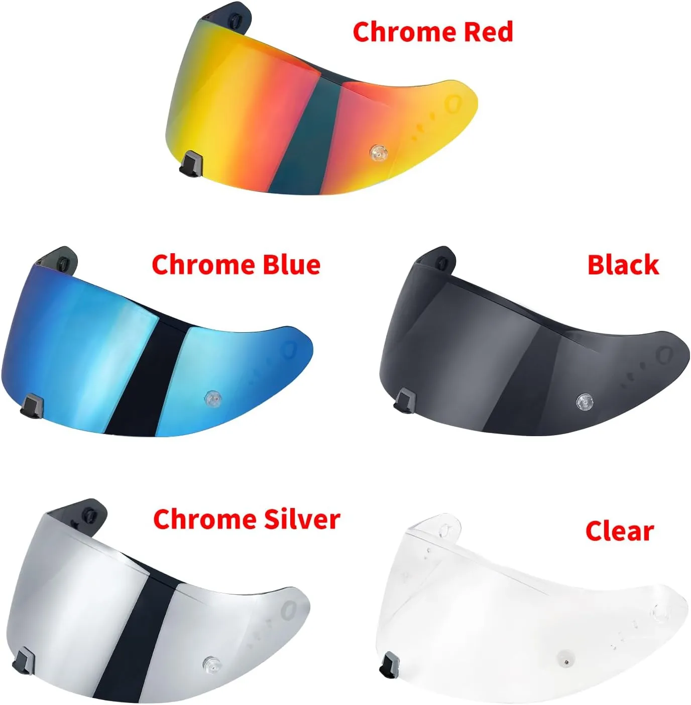 T520 Visor Full Face Helmet Shield Compatible with T520/ ST1400/ R1 Air Motorcycle Replacement Accessories (Chrome Silver)