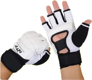 Taekwondo Gloves, WTF Approved Muay Thai Sandbag Boxing Training Punching Bag Half Finger Mitts Sparring Martial Arts Karate Fighting MMA Gloves for Men Women Kids
