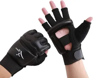 Taekwondo Gloves WTF Training Martial Arts Boxing Sparring TKD Punch Bag Mitts MMA Grappling Karate Fighting Half Finger Gloves