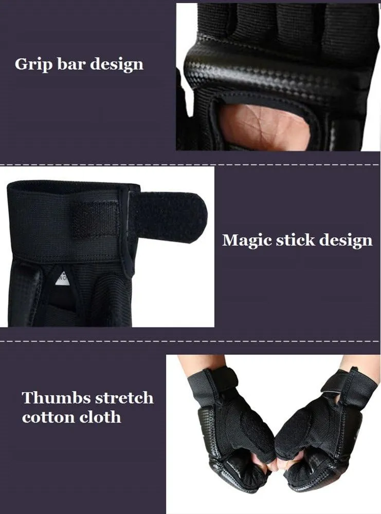Taekwondo Gloves WTF Training Martial Arts Boxing Sparring TKD Punch Bag Mitts MMA Grappling Karate Fighting Half Finger Gloves