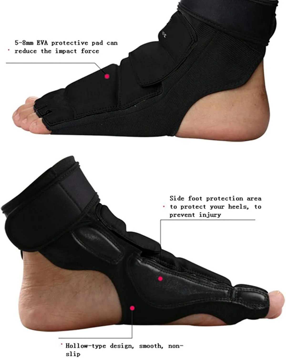 Taekwondo Training Boxing Foot Protector Gear Martial Arts Fight Boxing Punch Bag Sparring MMA UFC Thi for Men Women Kids Children