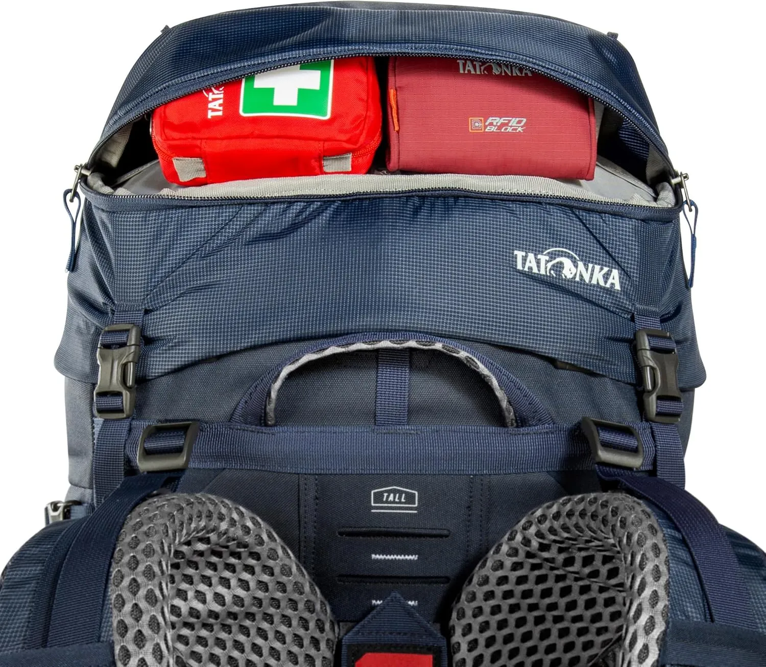 Tatonka Men's Trekking Backpack with Front Opening, Navy, 60   10 Liter