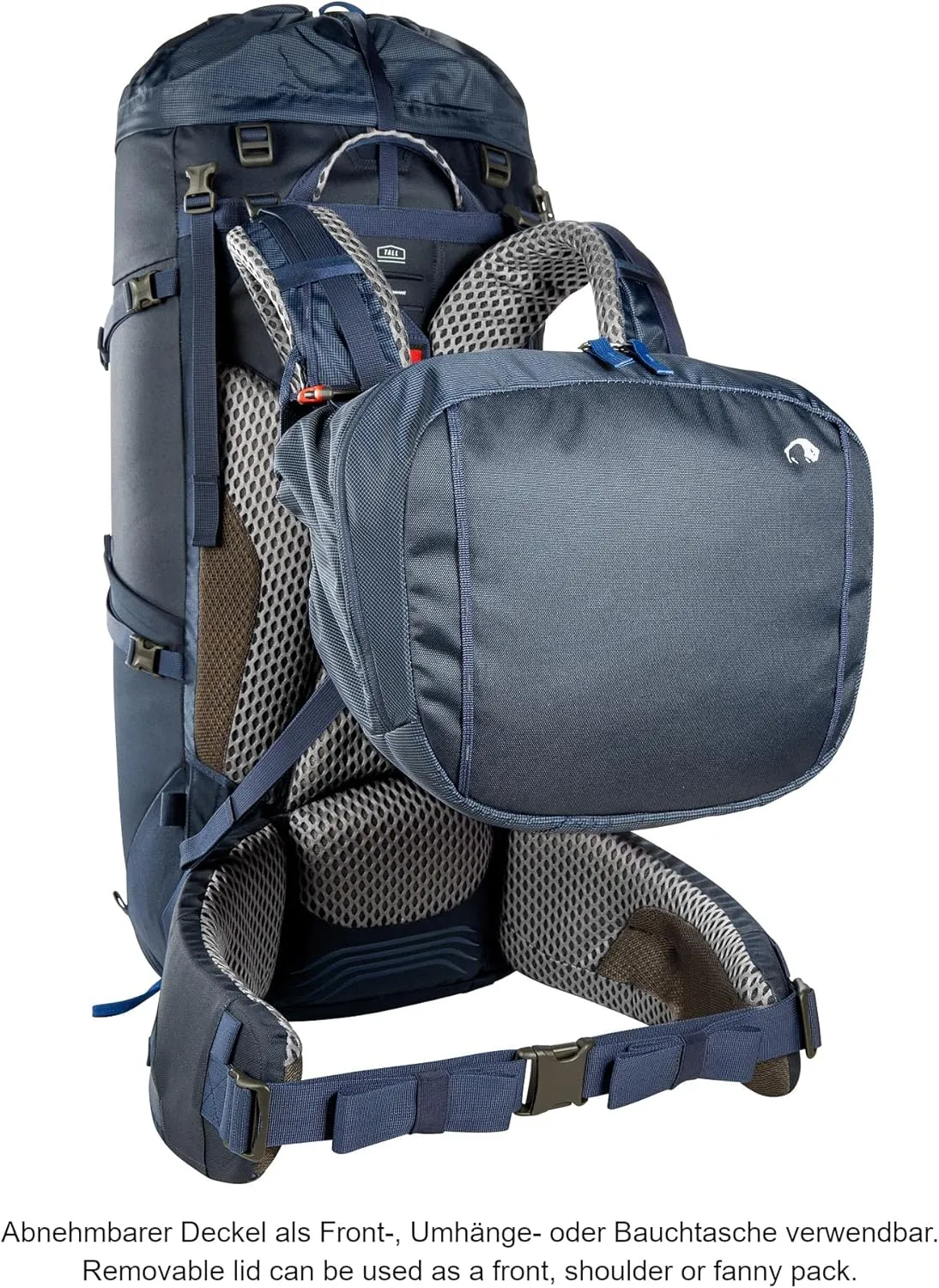 Tatonka Men's Trekking Backpack with Front Opening, Navy, 60   10 Liter