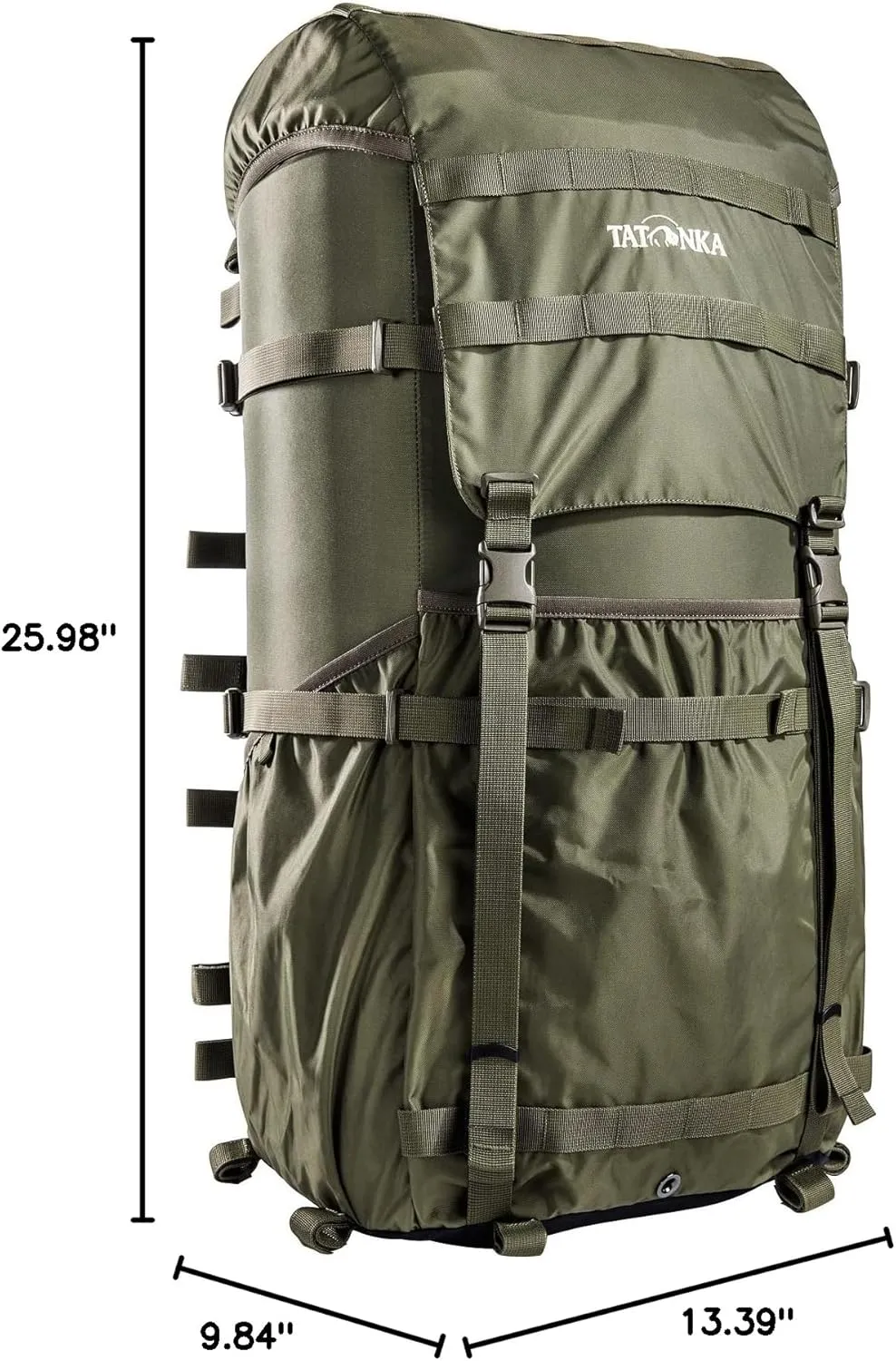 Tatonka Unisex -Adult's Rucksack Backpacks, Olive, 66 x 34 x 25 cm