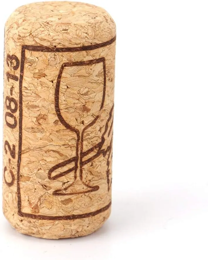 Tebery 150 Pack #8 Natural Wine Corks, 7/8" x 1 3/4" Premium Straight Cork, Wine Stopper for Corking Wine Making Art Projects