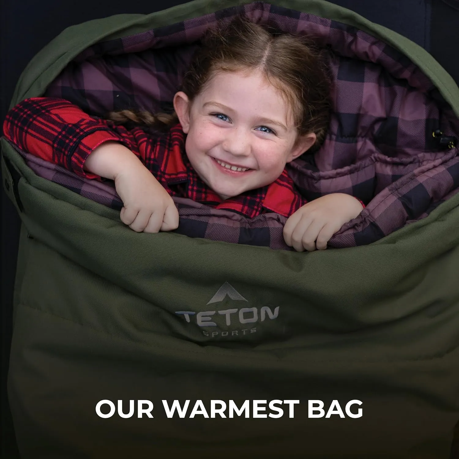 Teton Mammoth Queen Size Double Sleeping Bag- A Warm Bag The Whole Family can Enjoy – Great for Camping, Hunting and Base Camp. Compression Sack Included