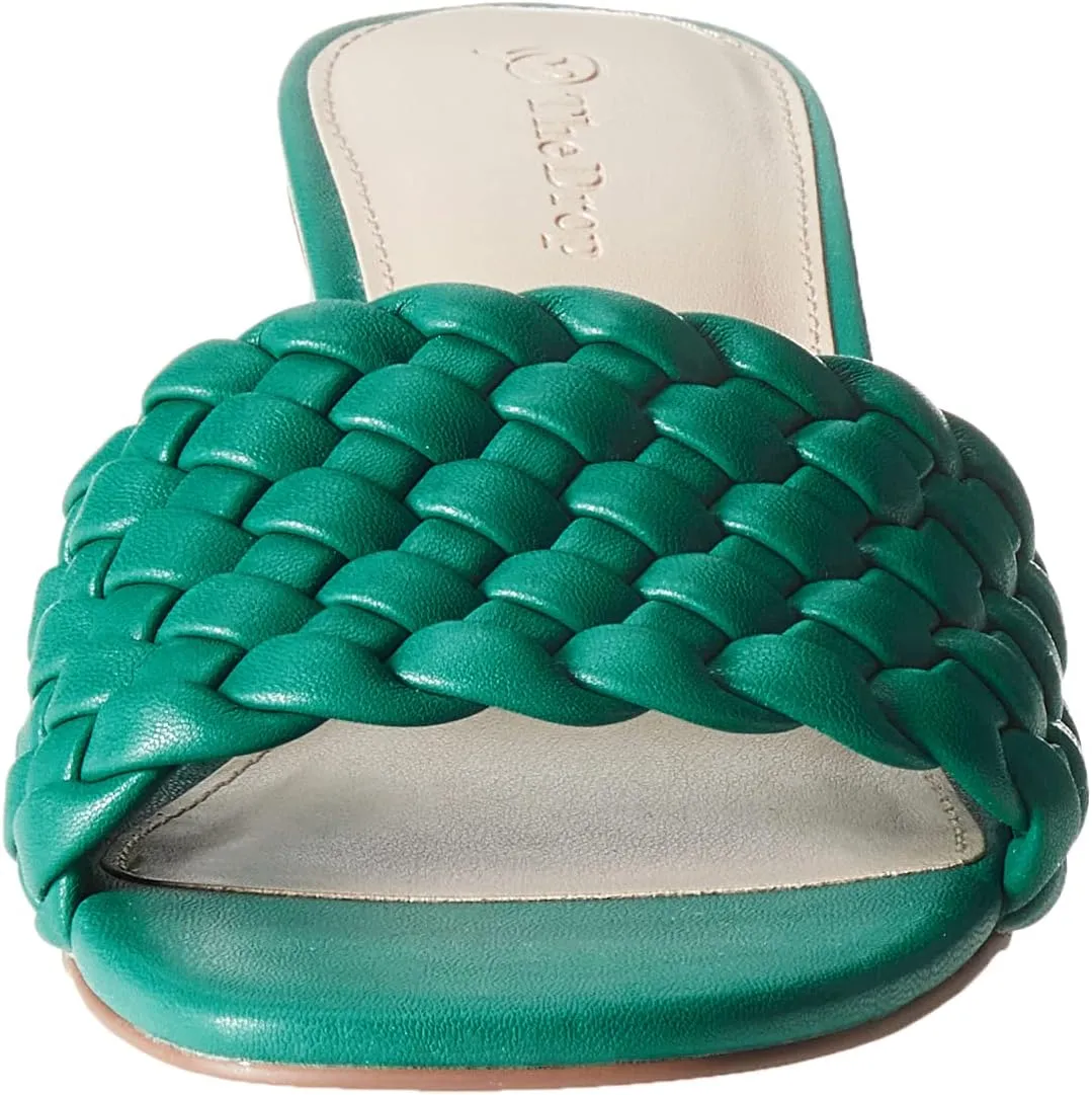 The Drop Women's Paisley Woven Square-Toe Block-Heel Sandal