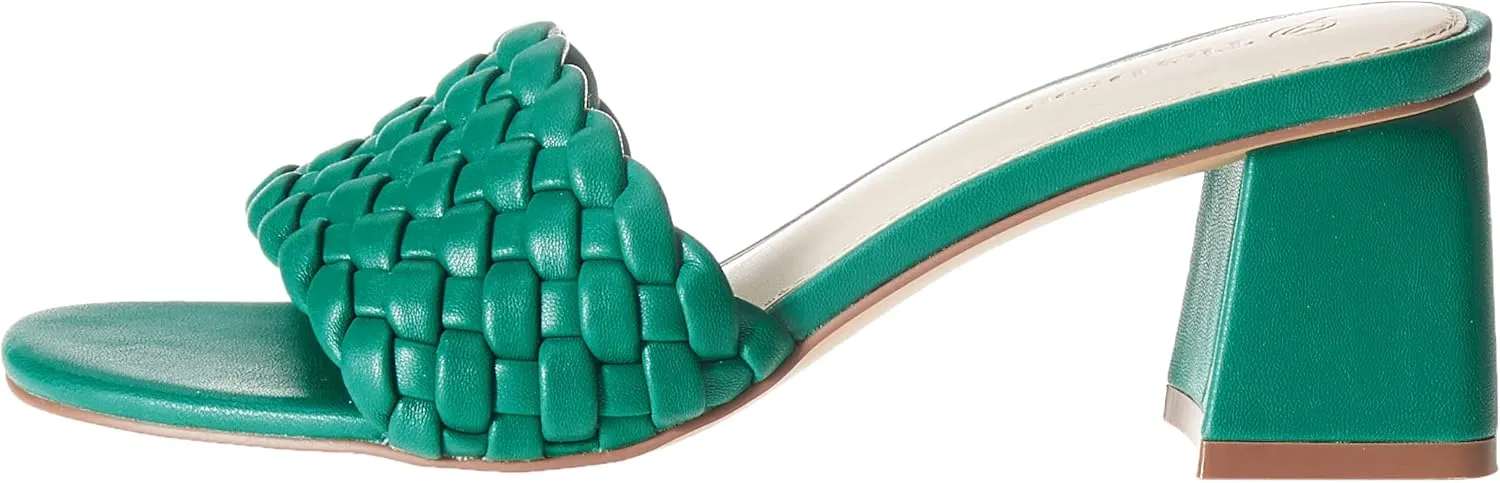 The Drop Women's Paisley Woven Square-Toe Block-Heel Sandal