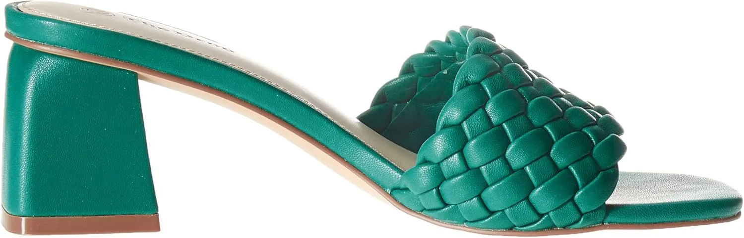 The Drop Women's Paisley Woven Square-Toe Block-Heel Sandal