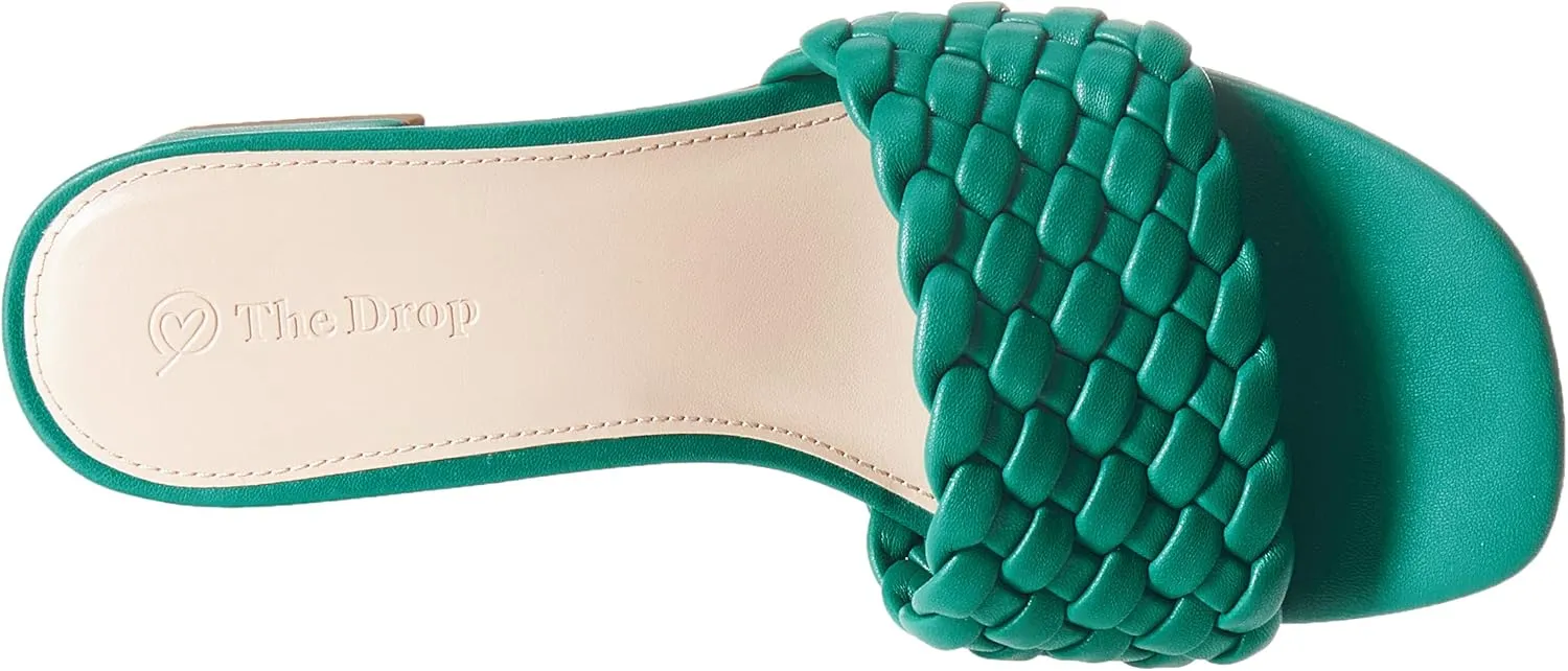 The Drop Women's Paisley Woven Square-Toe Block-Heel Sandal