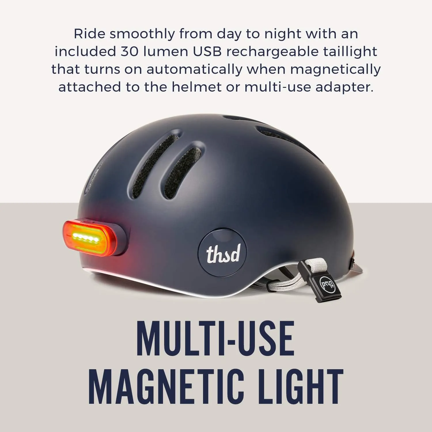 Thousand Chapter MIPS Adult Bike Helmet - LED Tail Light, Cycling & Bicycle Safety Certified, Lightweight & Low Profile, Men & Women, Lockable PopLock