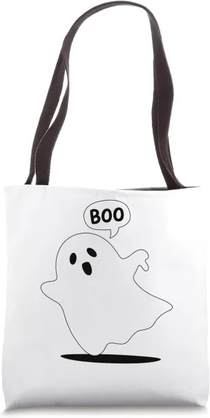 Thumbs Down Ghost Screaming Boo Disapproval Ghost halloween Tote Bag