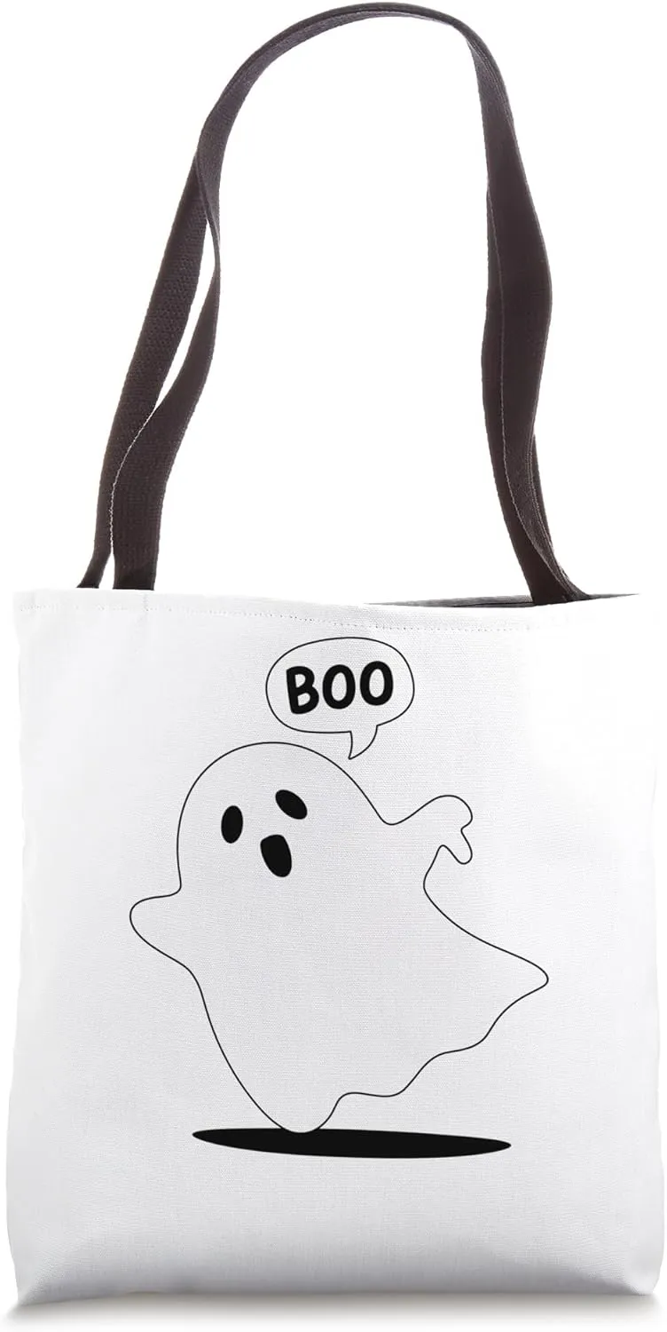 Thumbs Down Ghost Screaming Boo Disapproval Ghost halloween Tote Bag