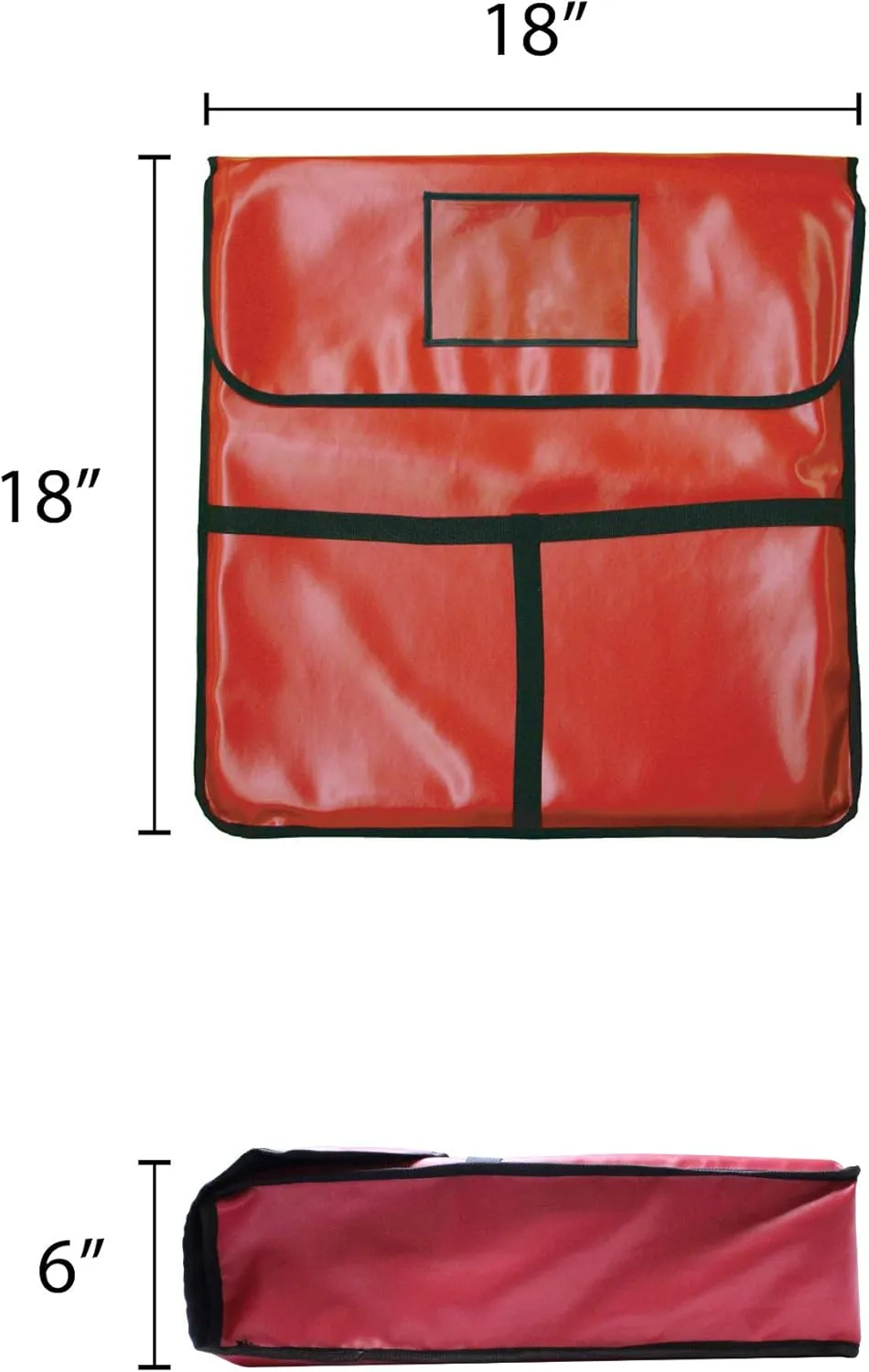 Thunder Group 18 x 18 Inch Pizza Bag holds 2 x 16 Inch Pizza