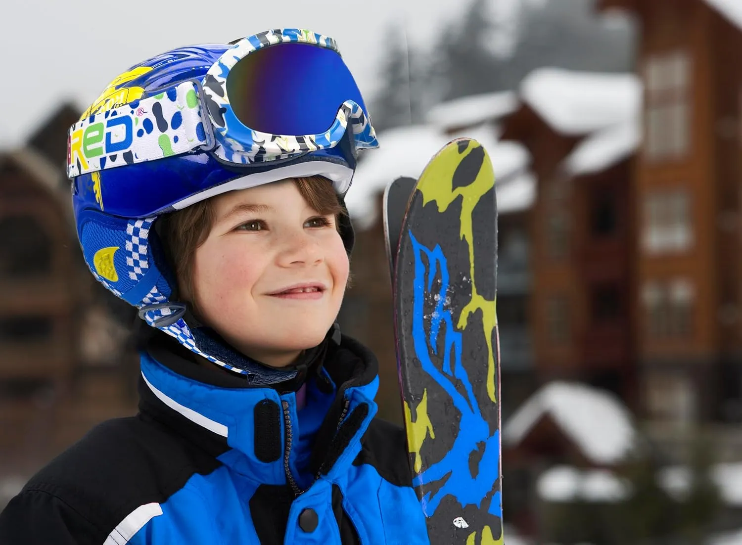 Toddler & Kids Ski Helmet Combo Pack with Googles - Lightweight, Small Size, Ages 2-6, ASTM Certified
