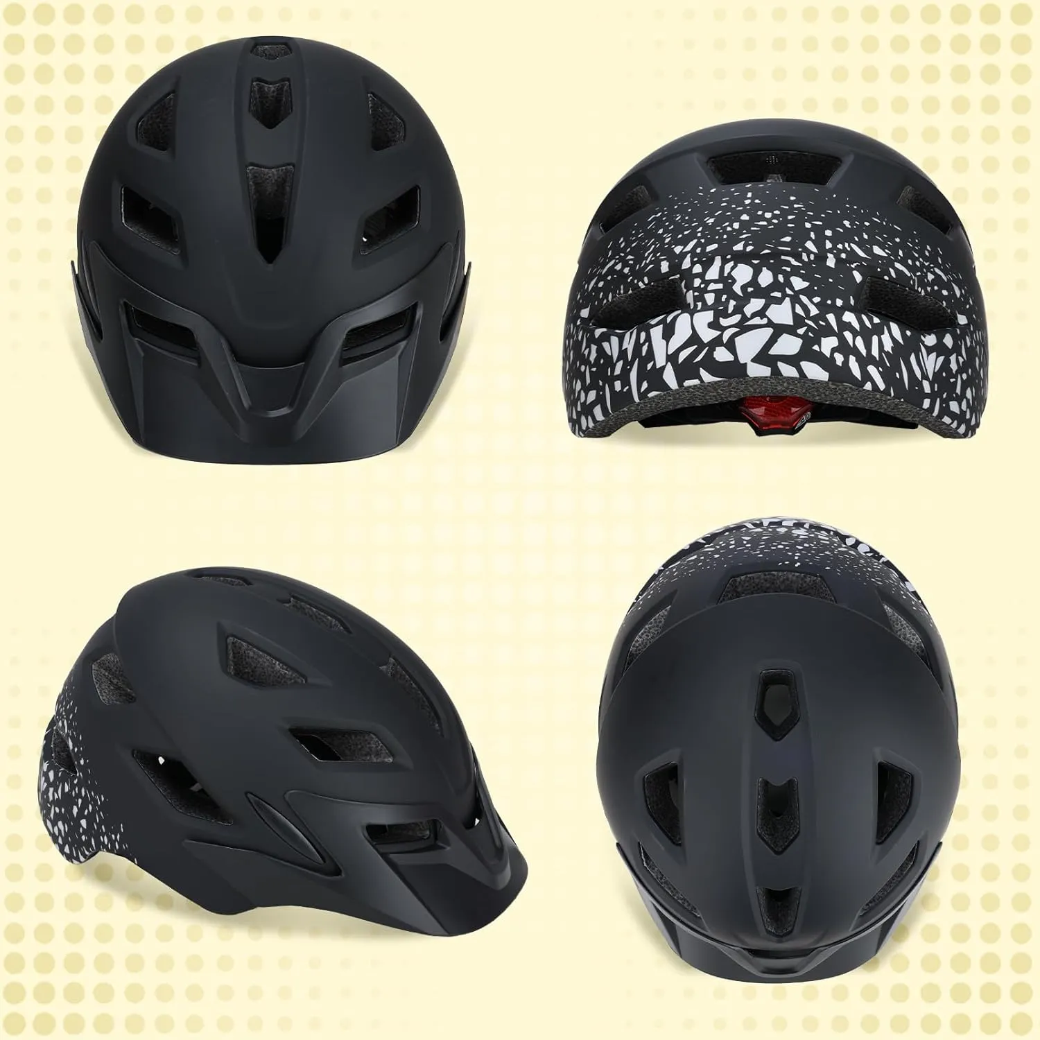 Toddler Helmet, Adjustable Kids Bike Helmets for Girls & Boys Ages 3-5/4-6/5-8 Years, Baby Skateboard Helmet with Lights for Youth Cycling/Skateboarding/Roller Inline Skating/Scooter