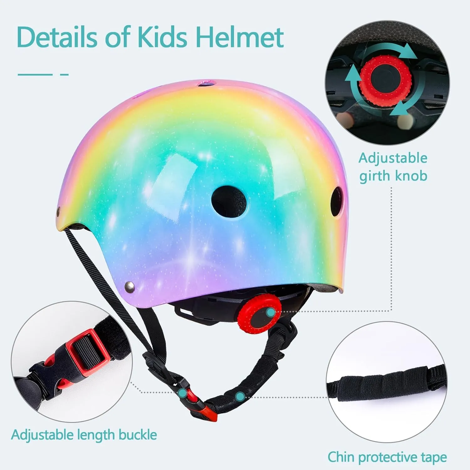 Toddler Helmet, Bienbee Kids Bike Helmet Skateboard Helmets for Bicycle Balance Bike Scooter for Girls Kids Age 3-5-8-14 Years