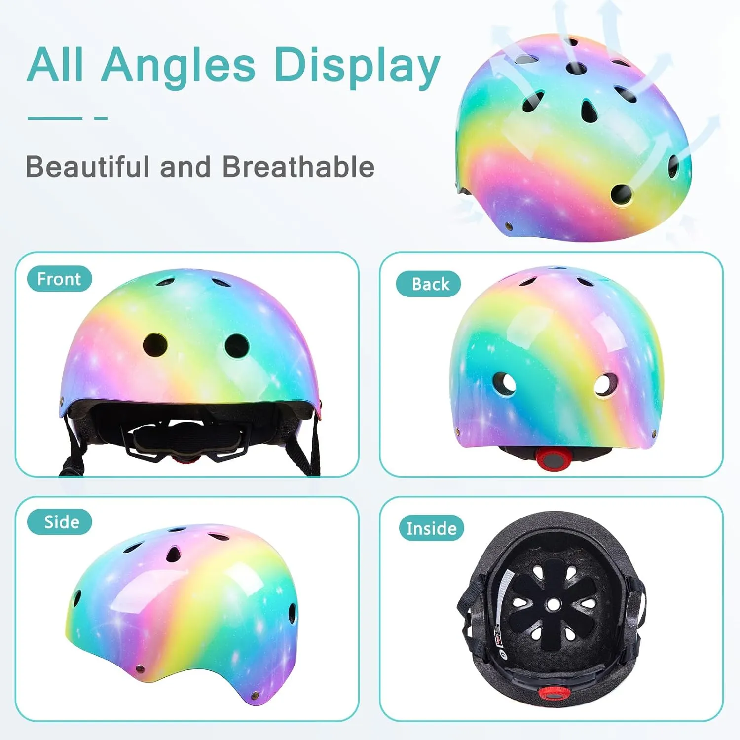Toddler Helmet, Bienbee Kids Bike Helmet Skateboard Helmets for Bicycle Balance Bike Scooter for Girls Kids Age 3-5-8-14 Years