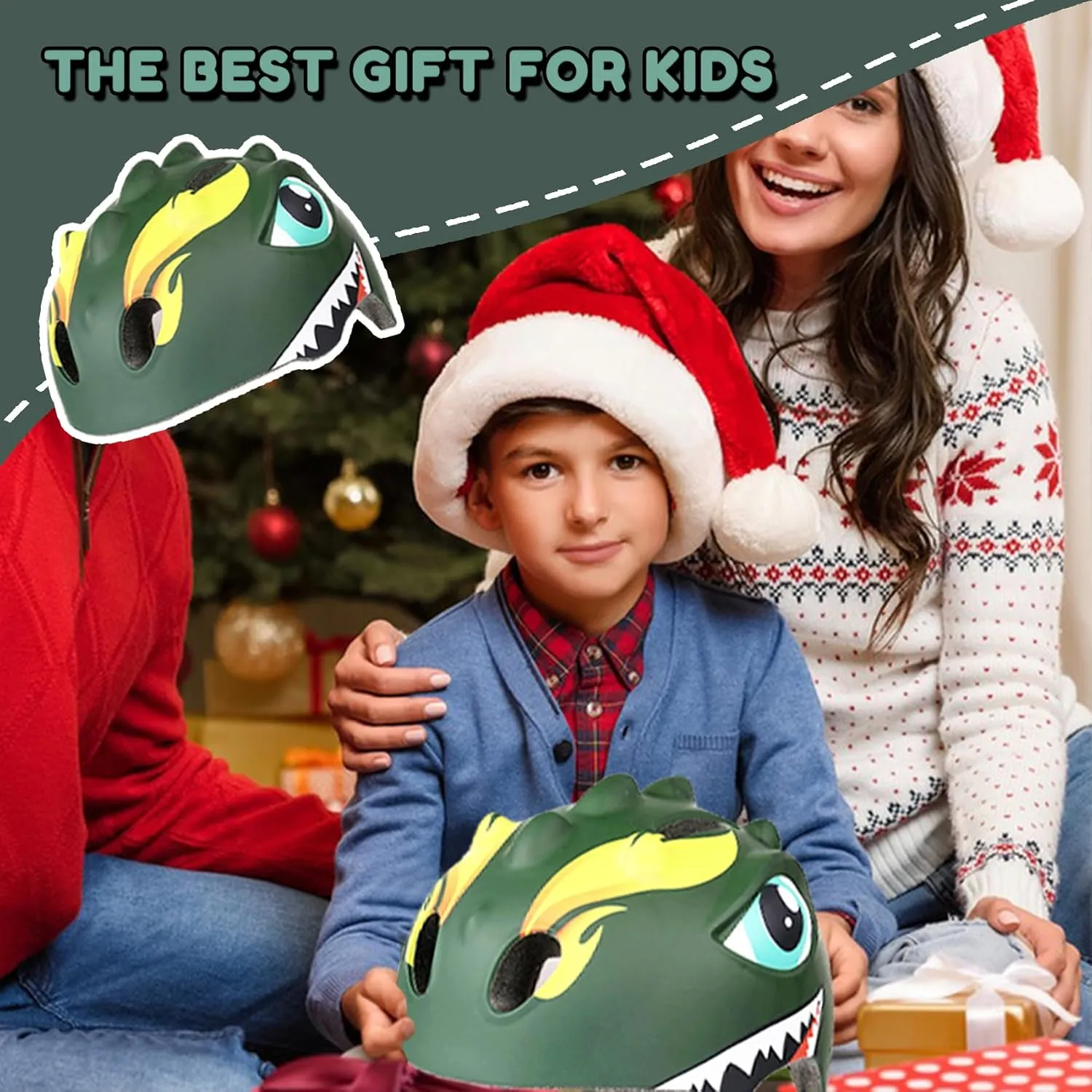 Toddler Helmet Kids Bike Helmet for Boys Girls 3 4 5 6Years Old with Dinosaur 3D Lightweight Safety Certified,Toddler Bike Cycling Skating Skateboard Scooter Helmet