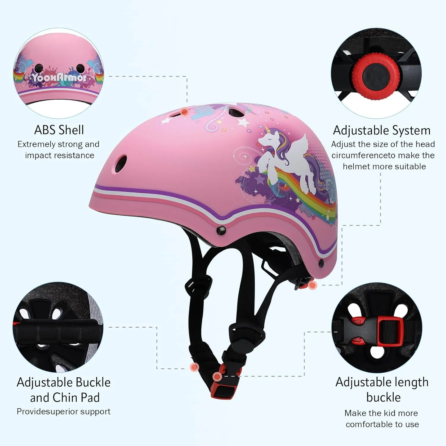 Toddler Helmet, Kids Bike Helmets Adjustable for Girls and Boys 3-5/5-8 Years, Lightweight Infant/Baby Helmet for Cycling/Skateboard/Balance Bike/Scooter