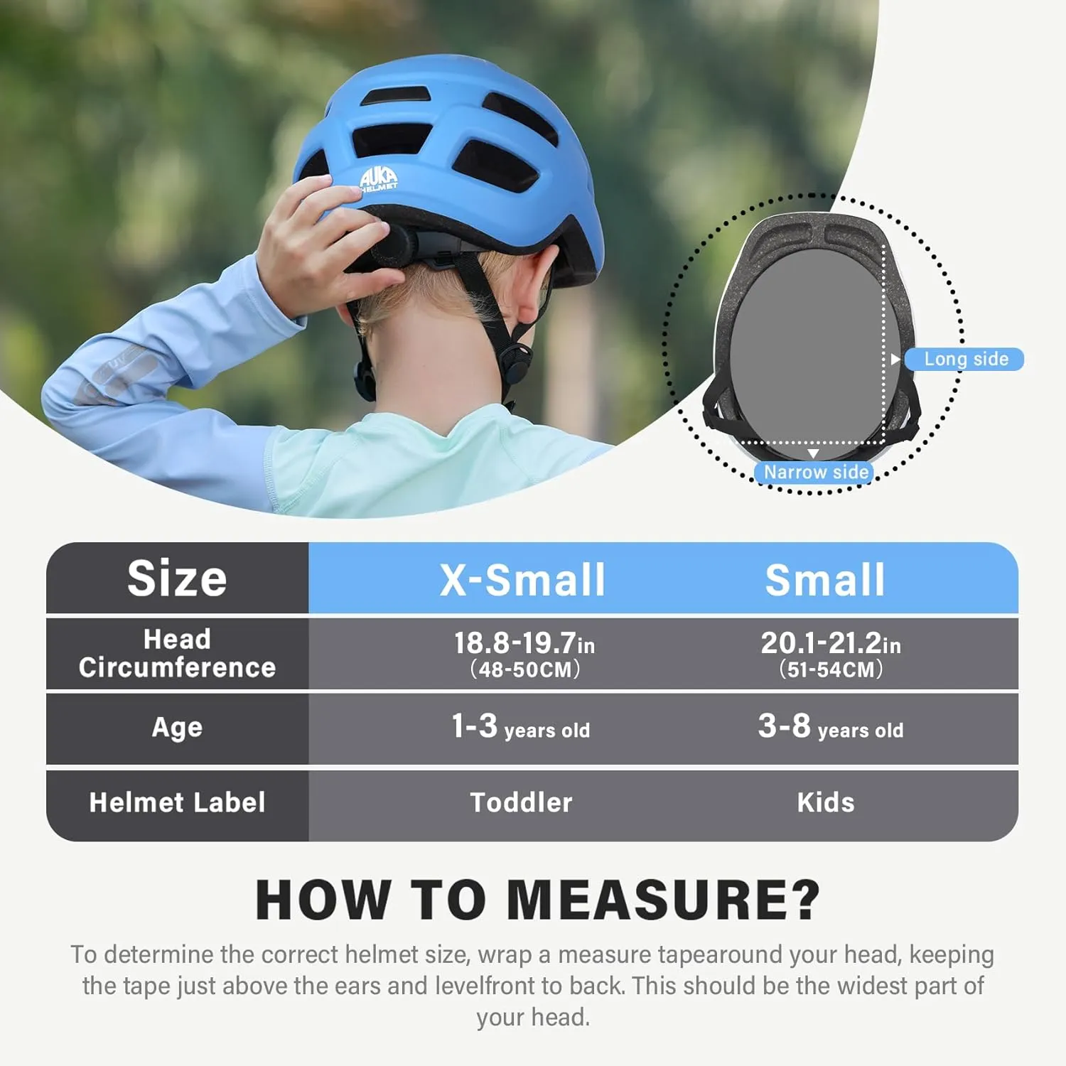 Toddler Kids Bike Helmet, Adjustable Infant Baby Bicycle Helmet for Age 1-3-5-8 Years Child Boys Girls, Lightweight for Multi-Sport Scooter Skateboard, 2 Sizes