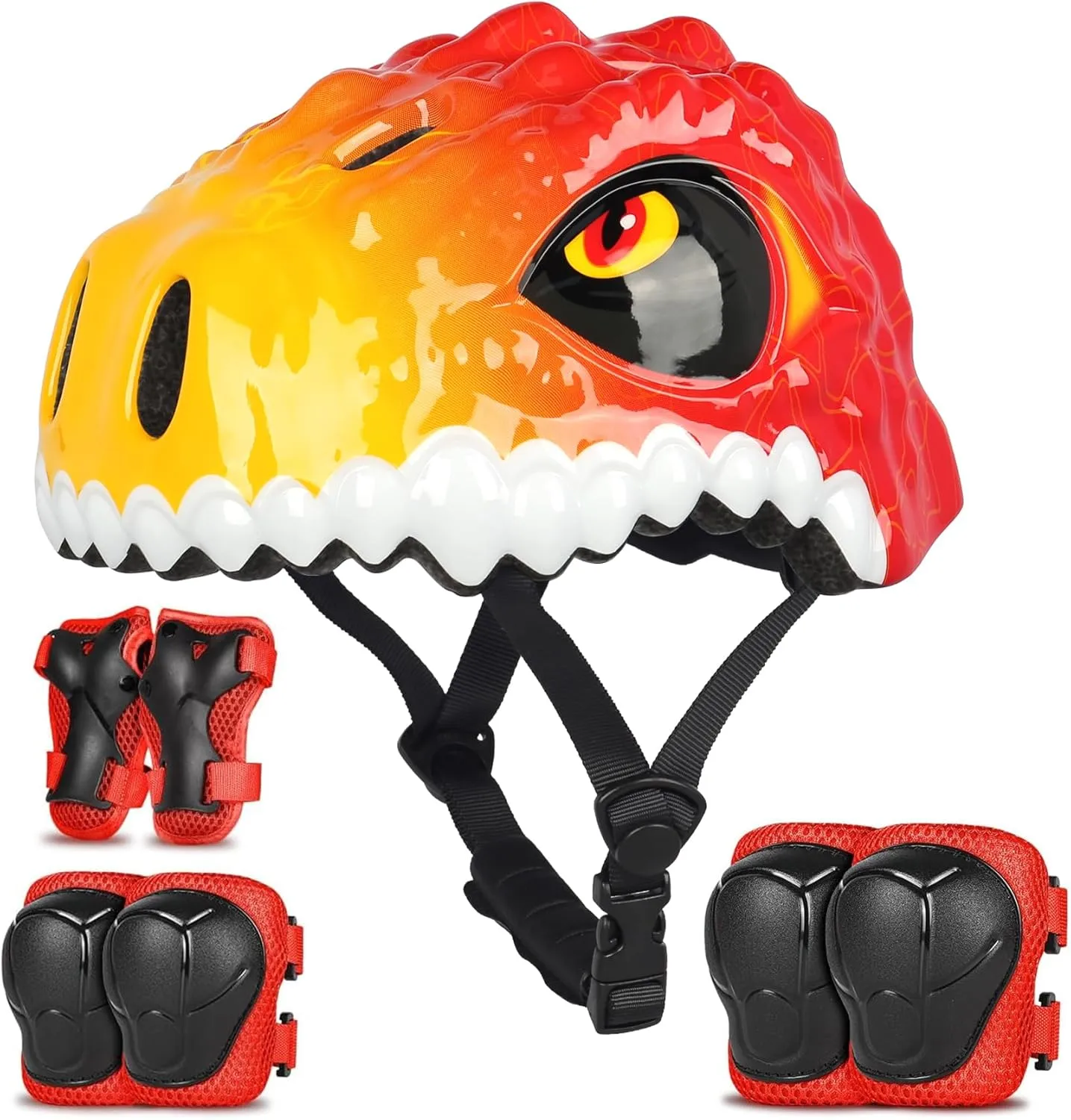 Toddler Kids Bike Helmet,3D Dinosaur Helmets for Boys Girls Infant/Baby to Children 1/2/3/4/5/6/7/8 Years Old Lightweight Adjustable Multi-Sports Bicycle Scooter Skateboard Skating Cycling