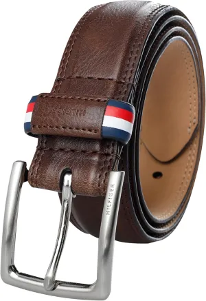 Tommy Hilfiger Men's Everyday Casual Jean Belt with Classic Harness Buckle