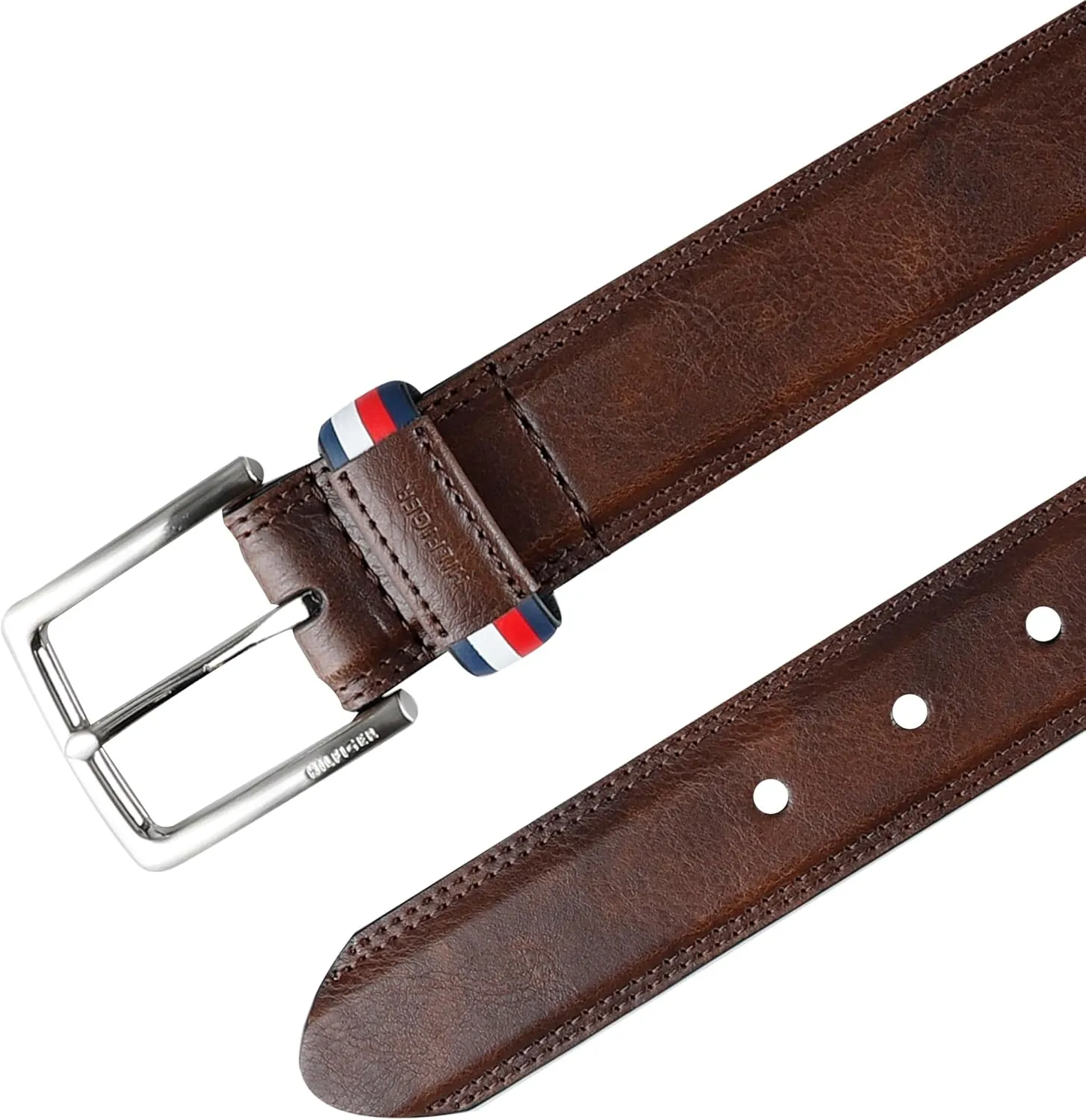Tommy Hilfiger Men's Everyday Casual Jean Belt with Classic Harness Buckle