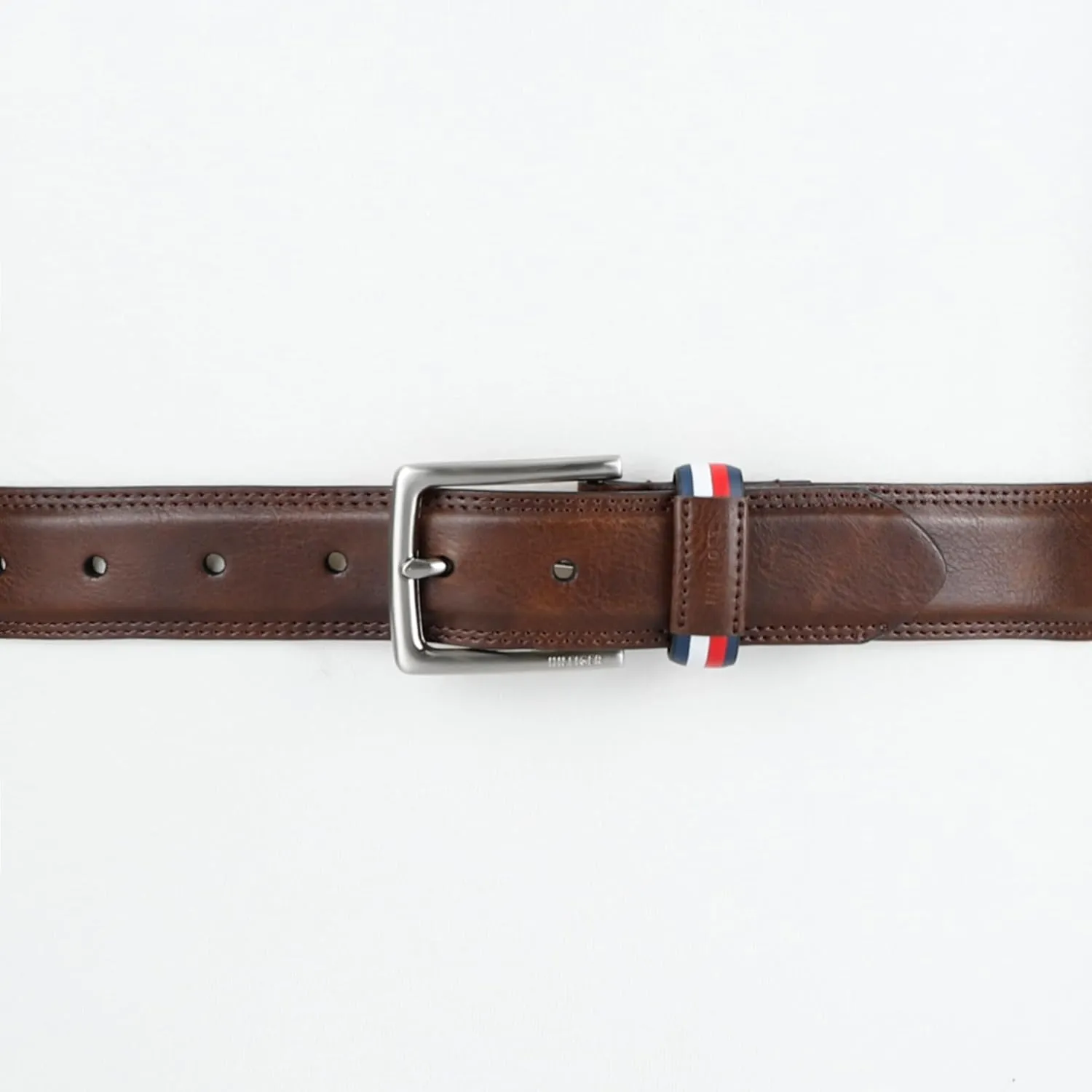 Tommy Hilfiger Men's Everyday Casual Jean Belt with Classic Harness Buckle